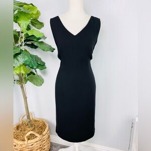 Danny & Nicole Vintage Black Sleeveless Elegant Minimalist Dress